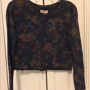 Floral Cropped Sweater